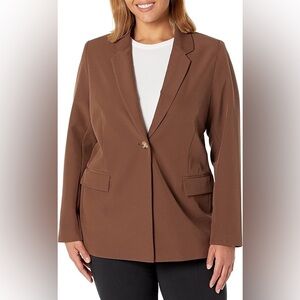 The Drop Blake Brown Relax Fit Blazer Sz 5X Minimalist Workwear Tailored Jacket